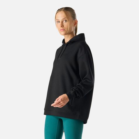 Polerón Mujer Tempo Active Sweatshirt Hoody Negro Vulcano-1
