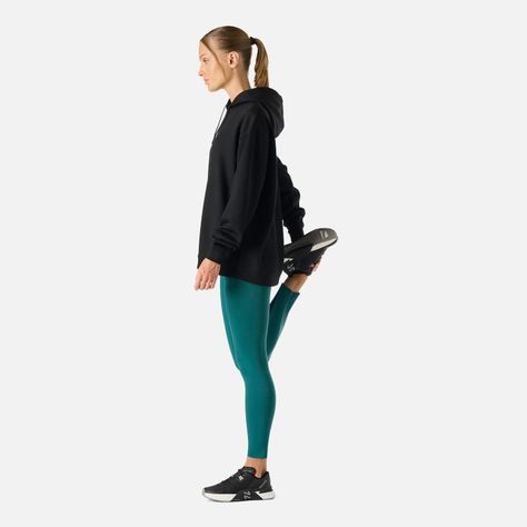 Polerón Mujer Tempo Active Sweatshirt Hoody Negro Vulcano-2