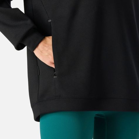 Polerón Mujer Tempo Active Sweatshirt Hoody Negro Vulcano-5