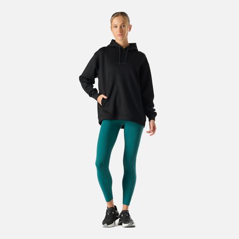 Polerón Mujer Tempo Active Sweatshirt Hoody Negro Vulcano-6
