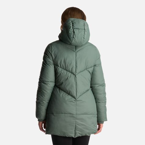 Chaqueta Mujer Long Line Steam Pro Hoody Jacket Verde Musgo Lippi-4