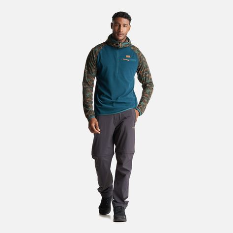 Poleron Hombre Taina Pro Print Petroleo Haka Honu-6
