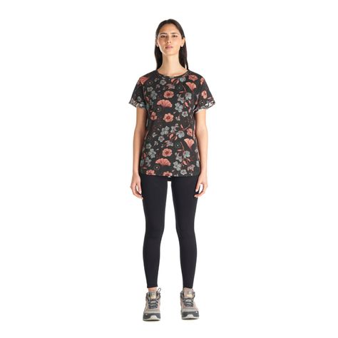 Polera Mujer Flora Negro Haka Honu-7