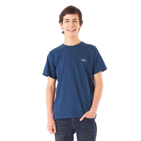 Polera Teen Boy Travel UV-Stop T-Shirt Azul Noche Lippi-1