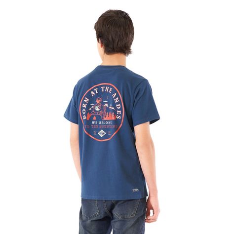 Polera Teen Boy Travel UV-Stop T-Shirt Azul Noche Lippi-3