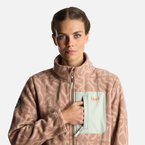 Chaqueta Mujer Macizo Sherpa Pro Jacket Print rosa Lippi-5