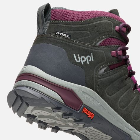 Botín Mujer All Terra Mid Gris / Morado Lippi I25-7