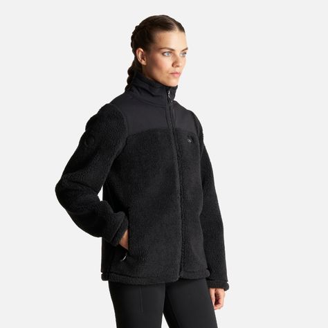 Chaqueta Mujer Glaciar Sherpa Pro Jacket Negro Lippi-2
