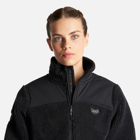 Chaqueta Mujer Glaciar Sherpa Pro Jacket Negro Lippi-4