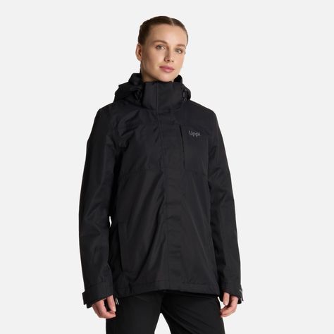 Chaqueta Mujer Tres Cruces Fusion-3 Hoody Negro Lippi I25-2