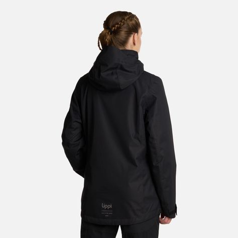 Chaqueta Mujer Tres Cruces Fusion-3 Hoody Negro Lippi I25-3