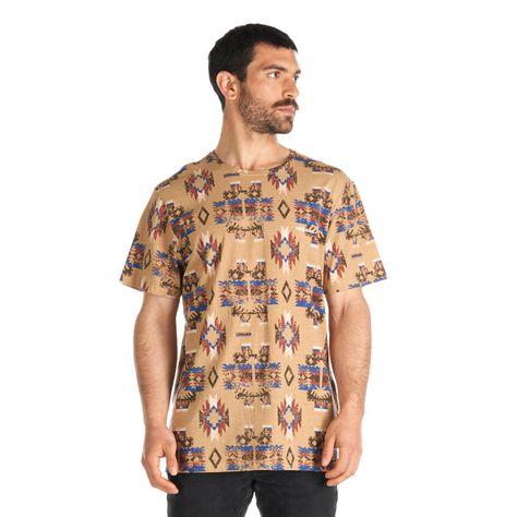 Polera Hombre Azteca Cafe Haka Honu-1
