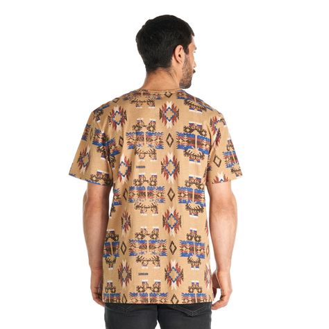 Polera Hombre Azteca Cafe Haka Honu-5