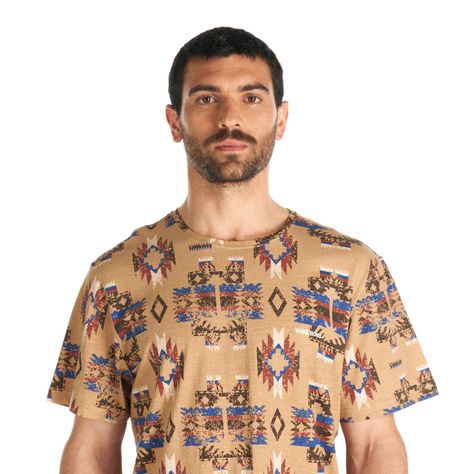 Polera Hombre Azteca Cafe Haka Honu-6