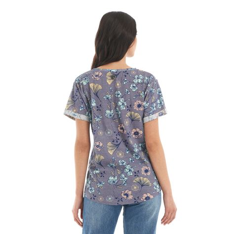 Polera Mujer Flora Morado Haka Honu-5
