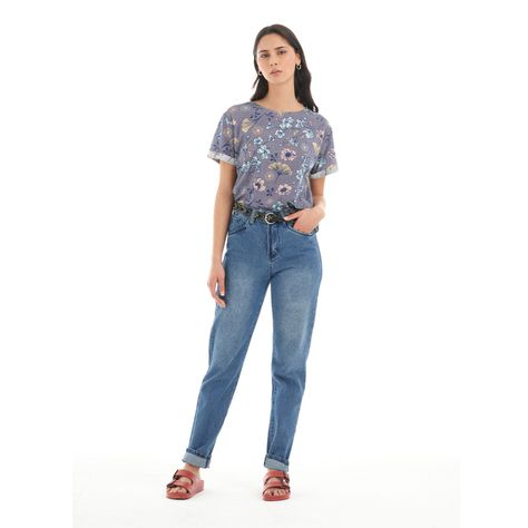 Polera Mujer Flora Morado Haka Honu-7