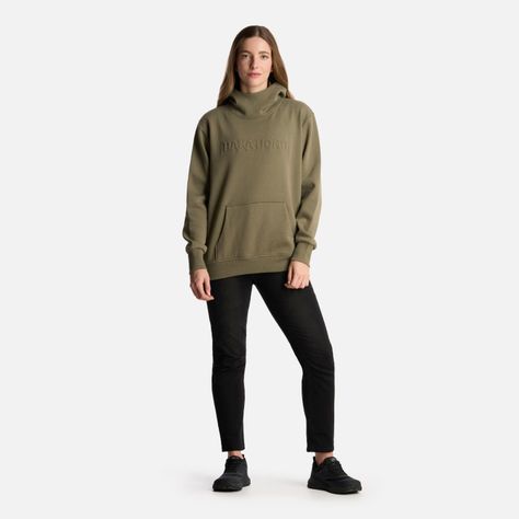 Polerón Mujer Motomami Hoody Verde Oliva Haka Honu-5