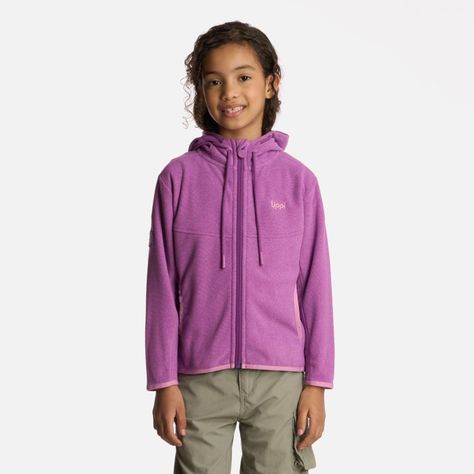 Polerón Niña Stripes Nano-F Full Zip Hoody Morado Lippi-0
