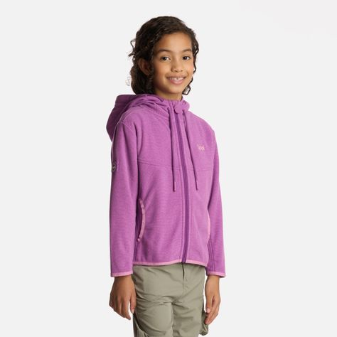 Polerón Niña Stripes Nano-F Full Zip Hoody Morado Lippi-1
