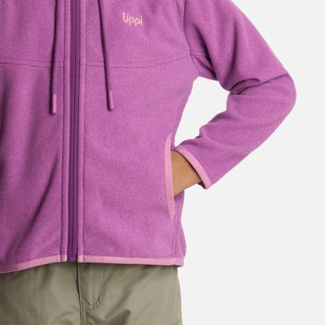 Polerón Niña Stripes Nano-F Full Zip Hoody Morado Lippi-4