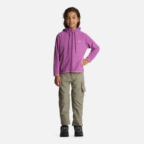 Polerón Niña Stripes Nano-F Full Zip Hoody Morado Lippi-5