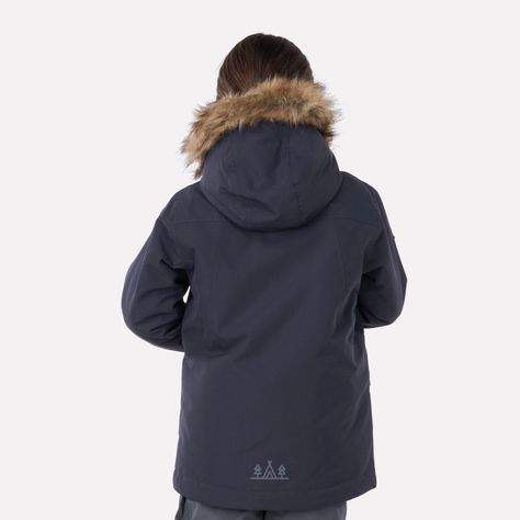 Chaqueta Niña Roble B-Dry Hoody Jacket Azul Piedra Lippi-2