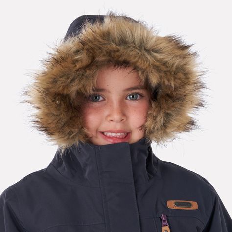 Chaqueta Niña Roble B-Dry Hoody Jacket Azul Piedra Lippi-3