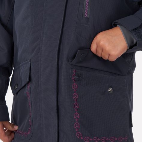 Chaqueta Niña Roble B-Dry Hoody Jacket Azul Piedra Lippi-4