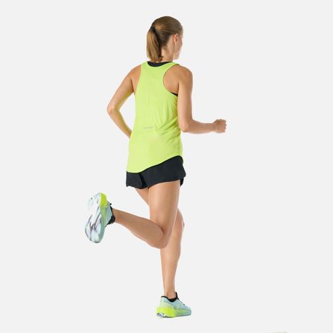 Polera Mujer Built To Move Tank Top Verde Lima Vulcano-7