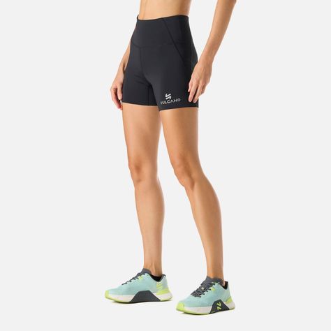 Calza Mujer BTM Compressive Short High Rise Negro Vulcano-1