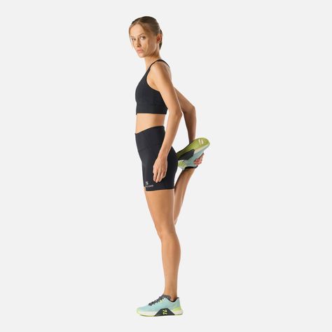 Calza Mujer BTM Compressive Short High Rise Negro Vulcano-2