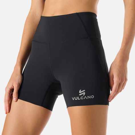 Calza Mujer BTM Compressive Short High Rise Negro Vulcano-4