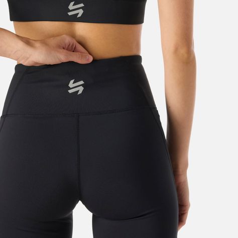 Calza Mujer BTM Compressive Short High Rise Negro Vulcano-5