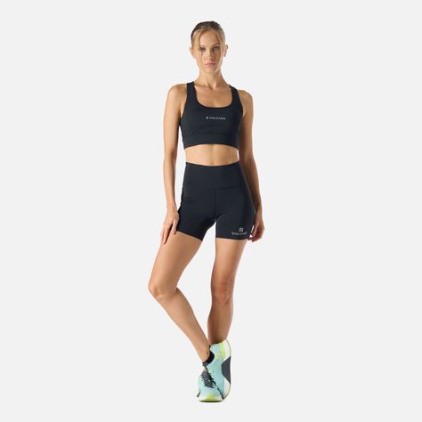 Calza Mujer BTM Compressive Short High Rise Negro Vulcano-6