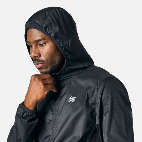 Chaqueta Hombre Built To Move Windbreaker Negro Vulcano-4