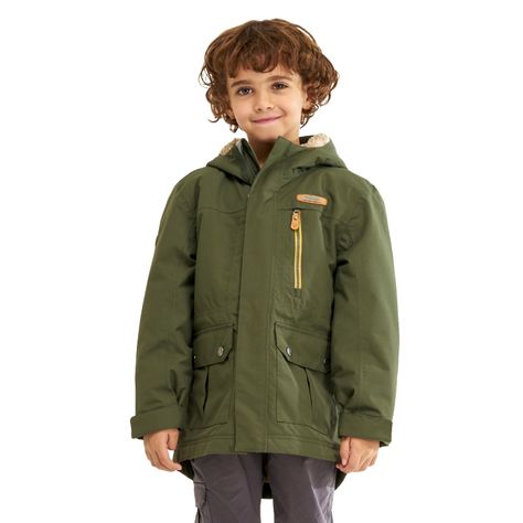 Chaqueta Niño Roble B-Dry Hoody Jacket Verde Militar Lippi-1