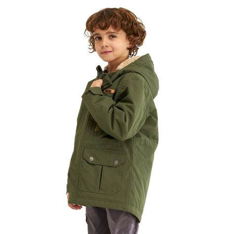 Chaqueta Niño Roble B-Dry Hoody Jacket Verde Militar Lippi-2