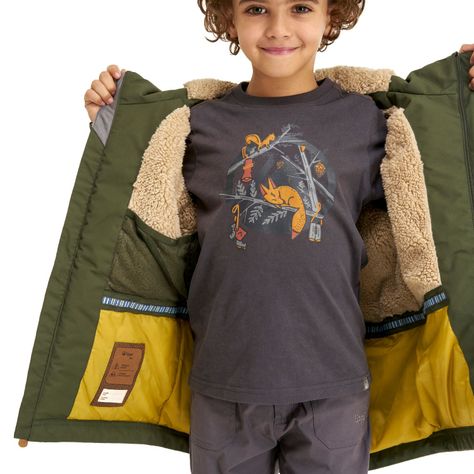 Chaqueta Niño Roble B-Dry Hoody Jacket Verde Militar Lippi-5
