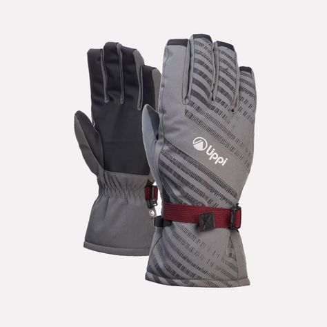 Guante Unisex Snow Day BDry Glove Gris Oscuro Lippi-0