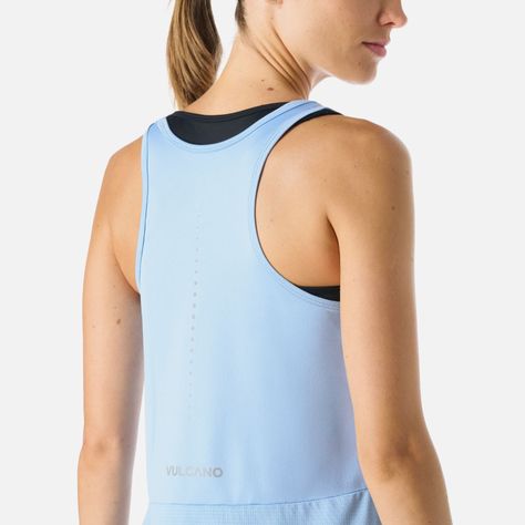 Polera Mujer Built To Move Tank Top Celeste Vulcano-5