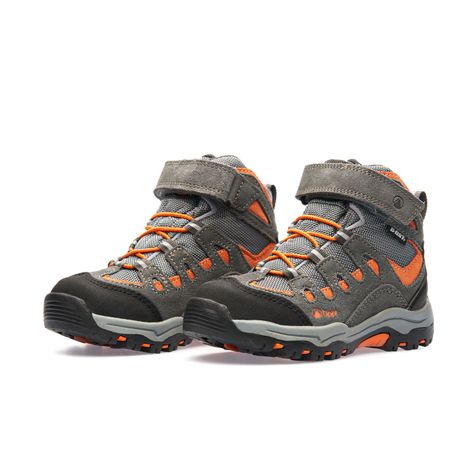 Botín Niño Puelo CS HI Velcro Gris naranjo Lippi-2