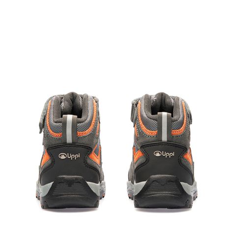 Botín Niño Puelo CS HI Velcro Gris naranjo Lippi-3