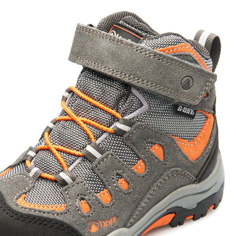 Botín Niño Puelo CS HI Velcro Gris naranjo Lippi-6