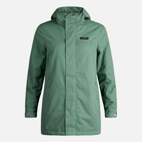 Chaqueta Mujer Peumo Canvas Hoody Jacket Verde Botella Lippi-9