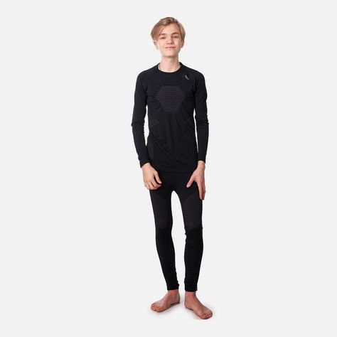 Primera Capa Teen Boy Skintec 2000 Seamless Top Negro I25-3