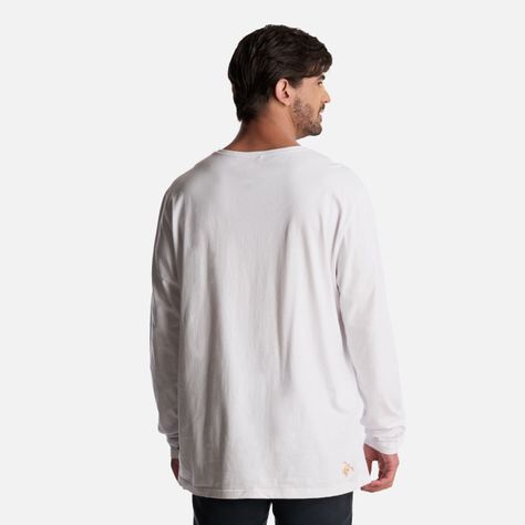 Polera Hombre Polo Larga Blanco Haka Honu-3
