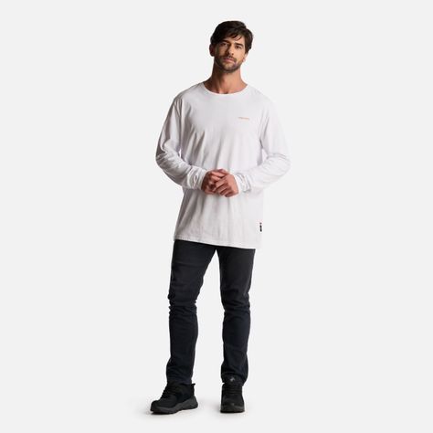Polera Hombre Polo Larga Blanco Haka Honu-5