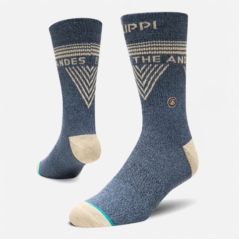 Calcetin Hombre Travel Walk Classic Socks Azul Marino Lippi-0