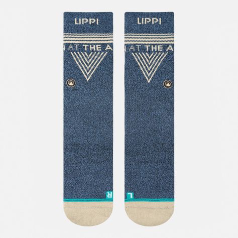 Calcetin Hombre Travel Walk Classic Socks Azul Marino Lippi-1