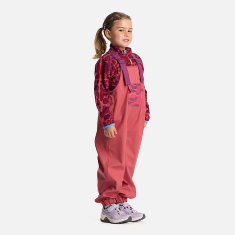 Pantalon Niña Muddy B-Dry Overalls Rosa Oscuro Lippi-1
